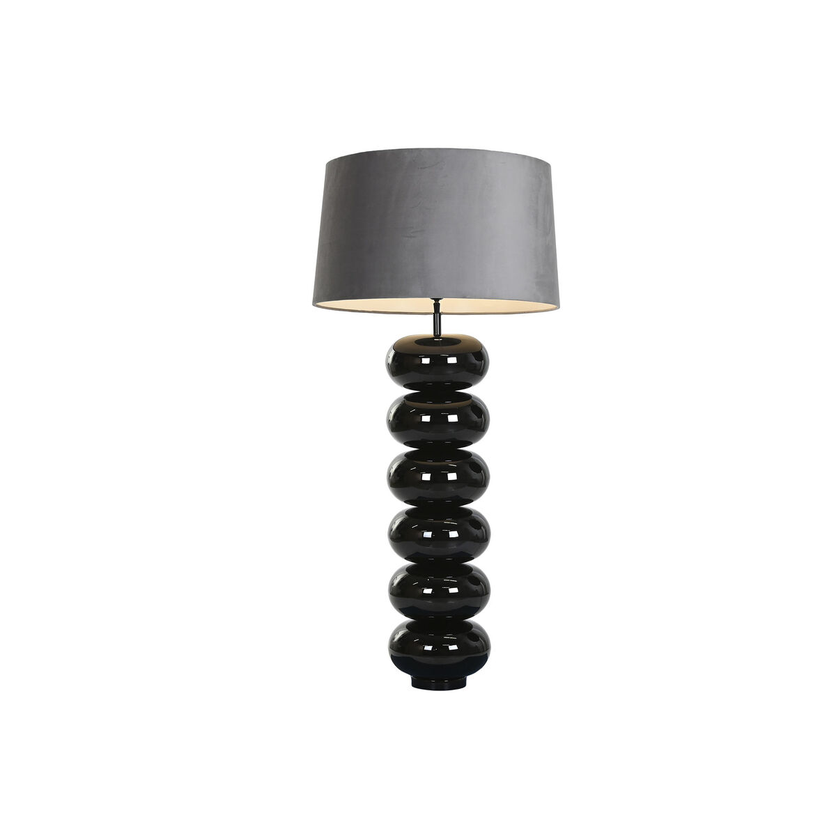 Bordslampa Home ESPRIT Svart Grå 50 W 220 V - 2