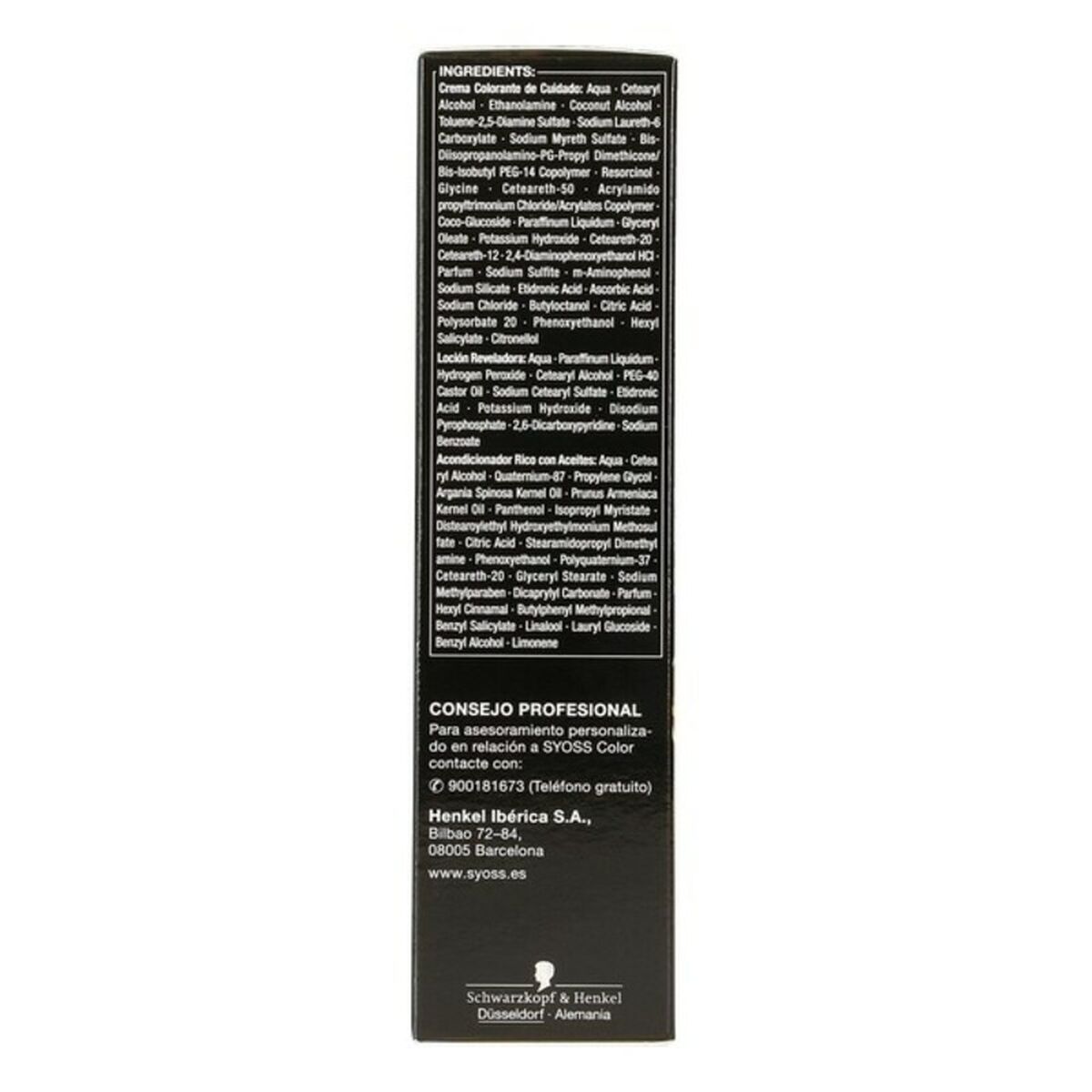 Permanent färg Syoss Olio Intense Svart Intenzivno Nº 1,10 Platinablont Nº 1.10-Negro Intenso - 8