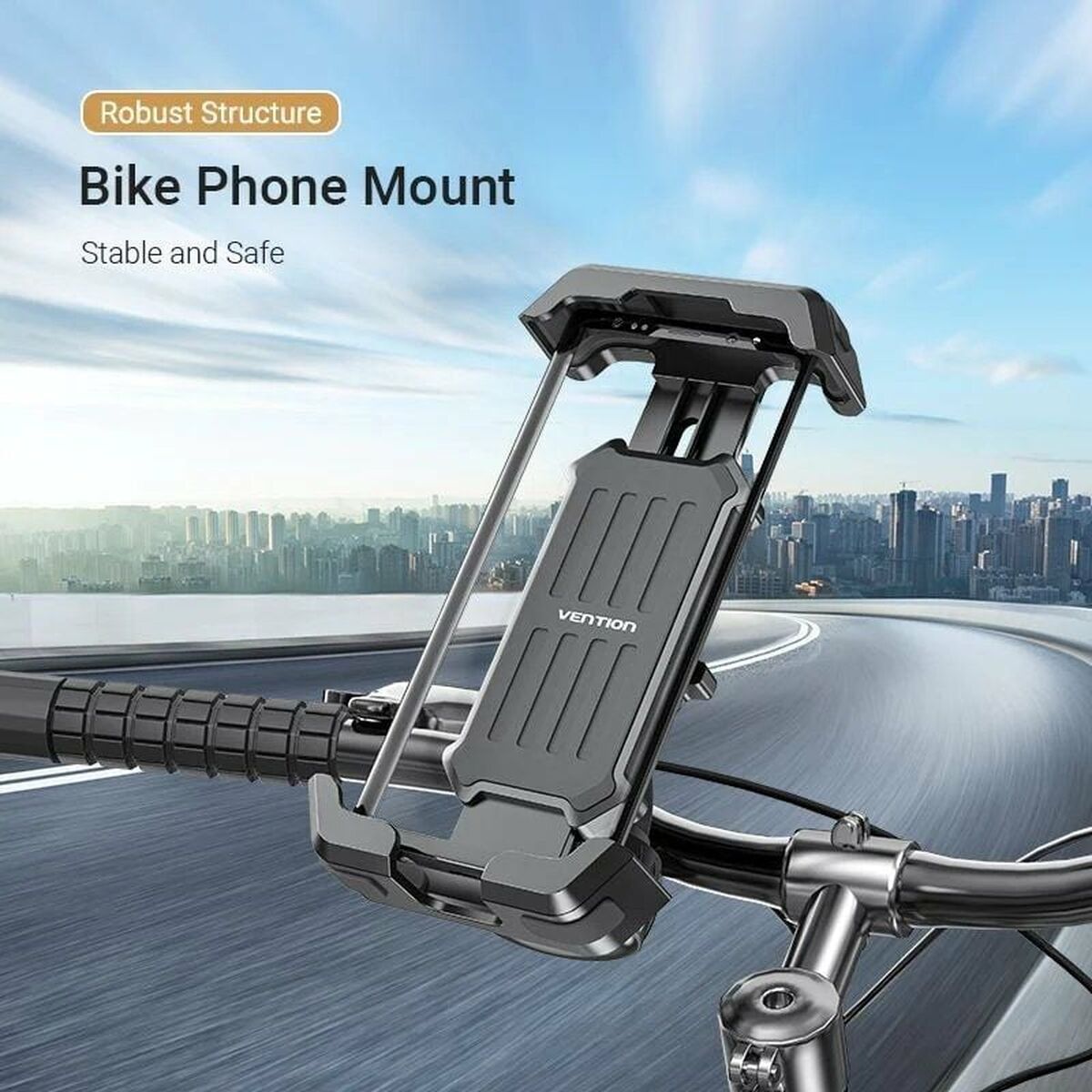Cykeltelefonhållare Vention KSFB0 Svart - 2