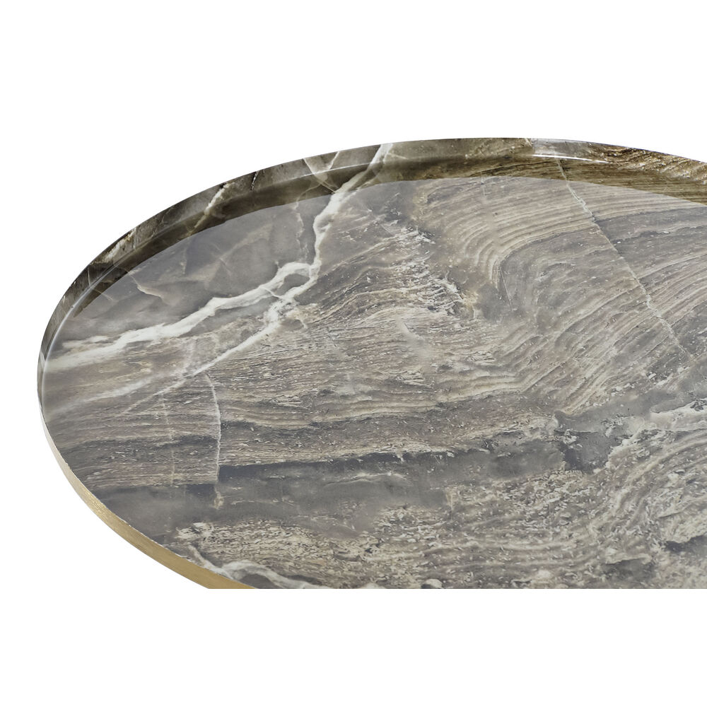 Sidobord DKD Home Decor Brun Gyllene 51 x 51 x 51 cm - 2