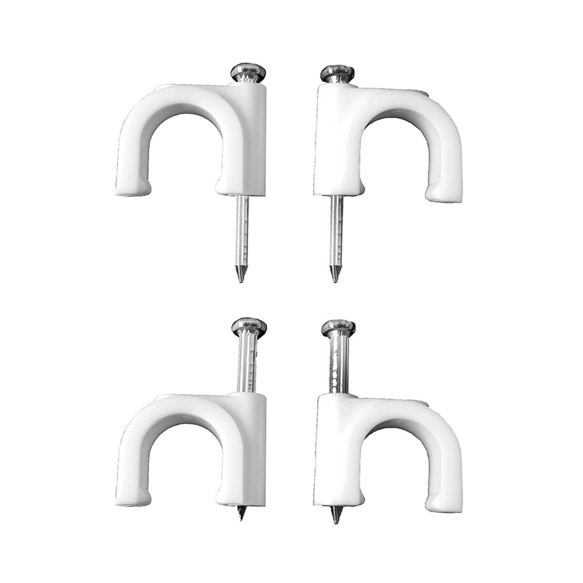 Häftklamrar Lapafil Nº 4 2 x 0,50 mm Vit Kablar 100 antal - 2