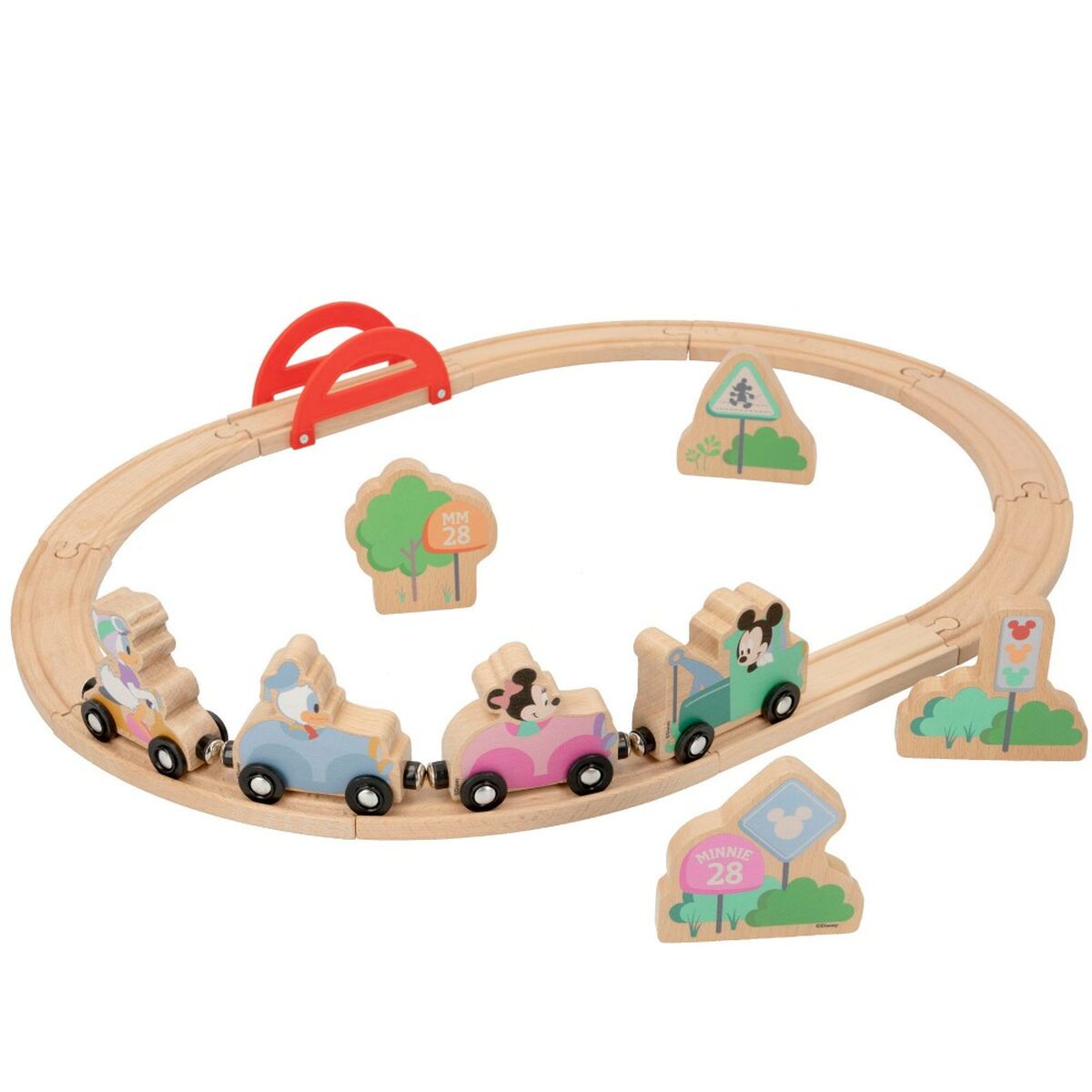 Fordonsspel Disney 18 Delar 37 x 7,5 x 3 cm 4 antal - 2