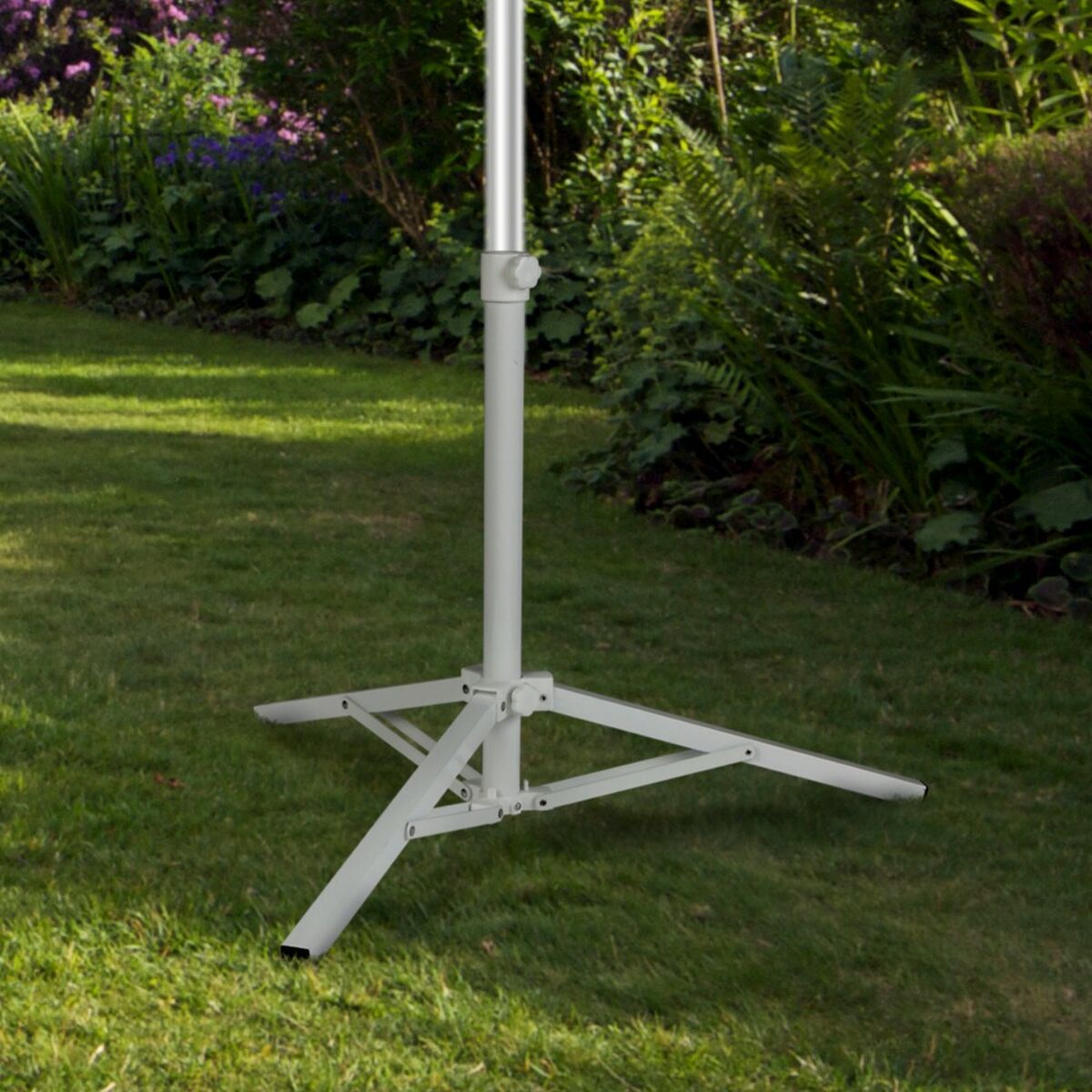 Parasollfot Aktive Vit Metall 61 x 49,5 x 61 cm (6 antal) - 4