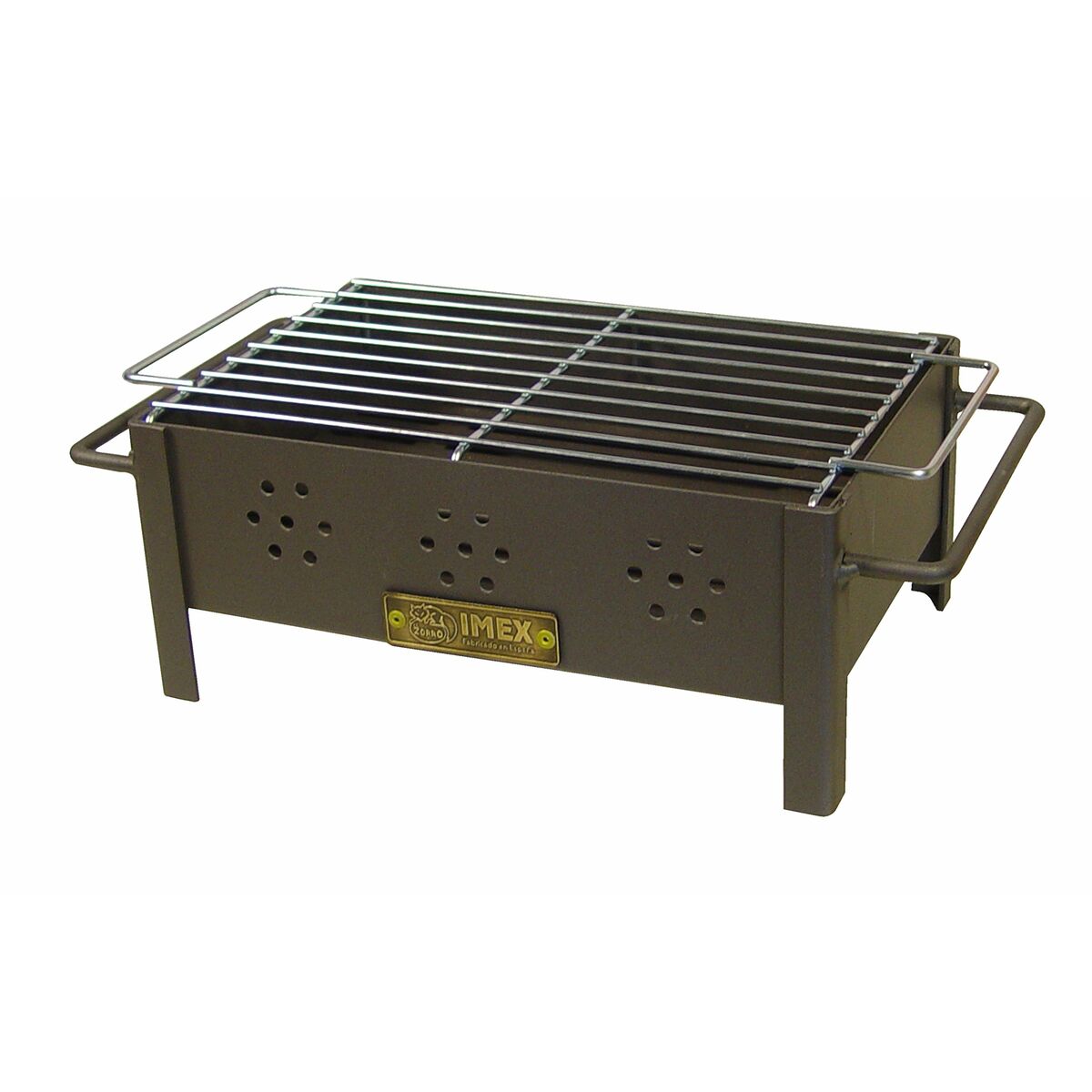 Grill Imex el Zorro Bordsduk Grill Askgrå Svart Metall 31 x 21 x 14 cm - 2