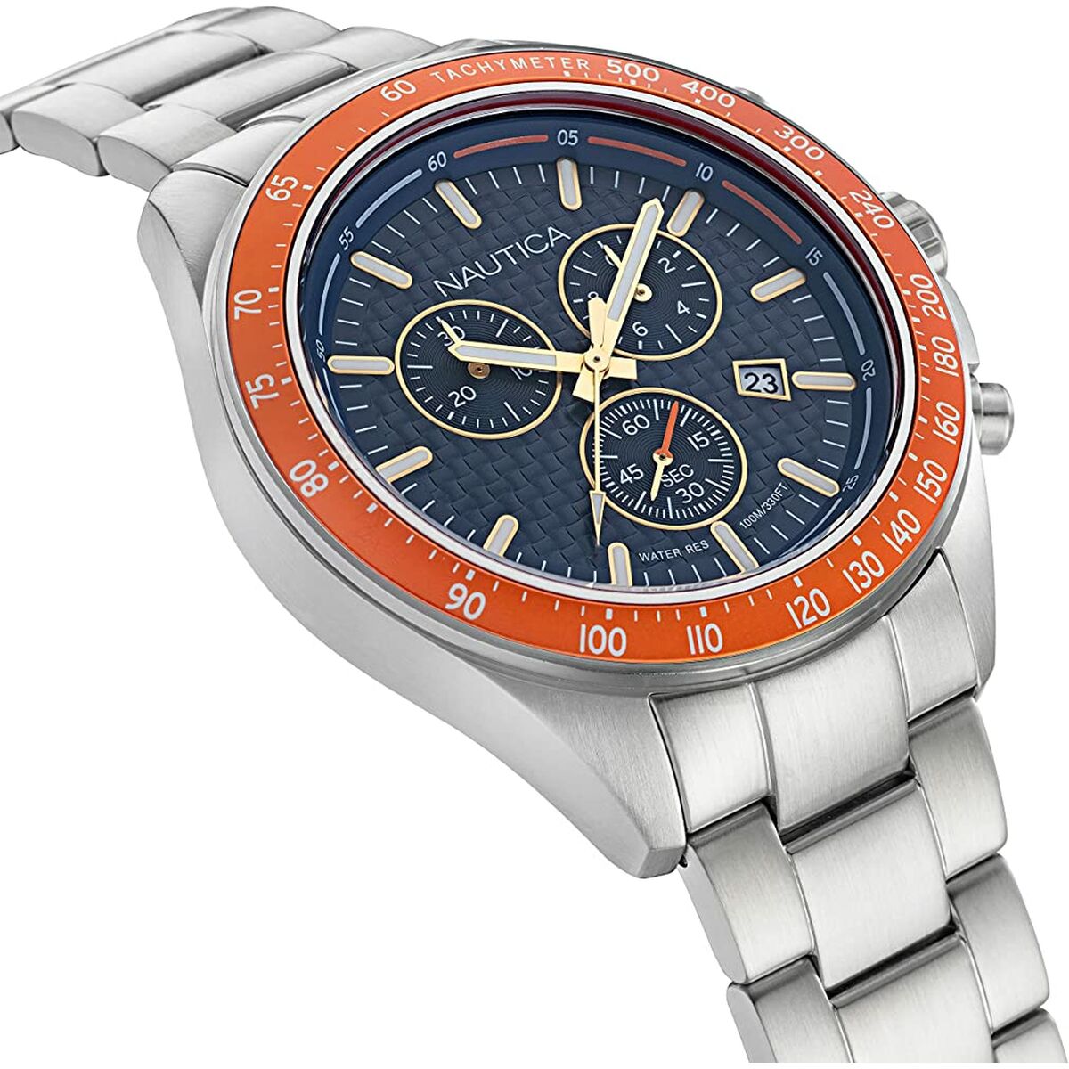 Herrklocka Nautica NAPOBF117 Silvrig (Ø 47 mm) - 4