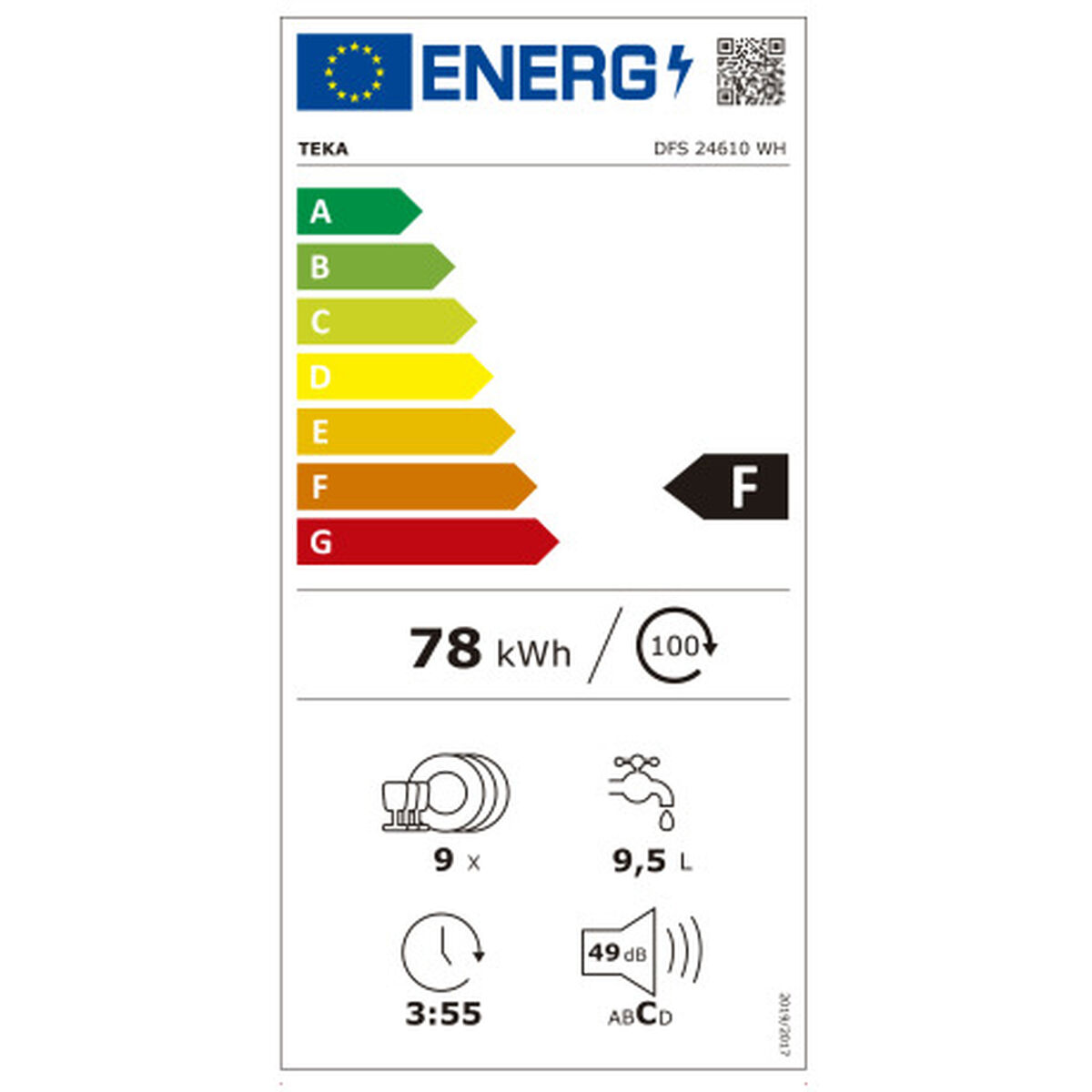 Diskmaskin Teka DFS 24610 Vit 45 cm - 7