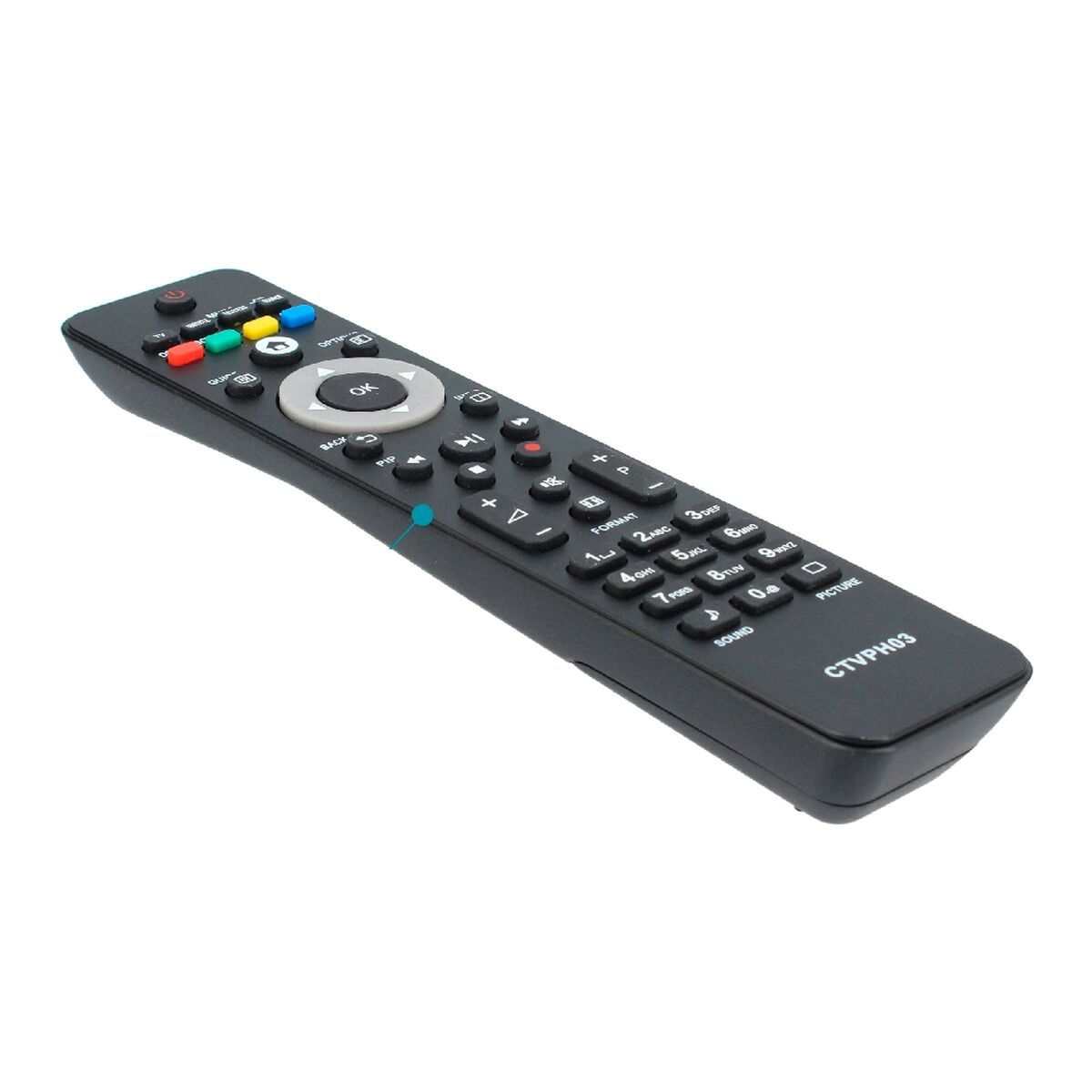 Universal Fjärrkontroll till Philips Svart (Renoverade A) - 3