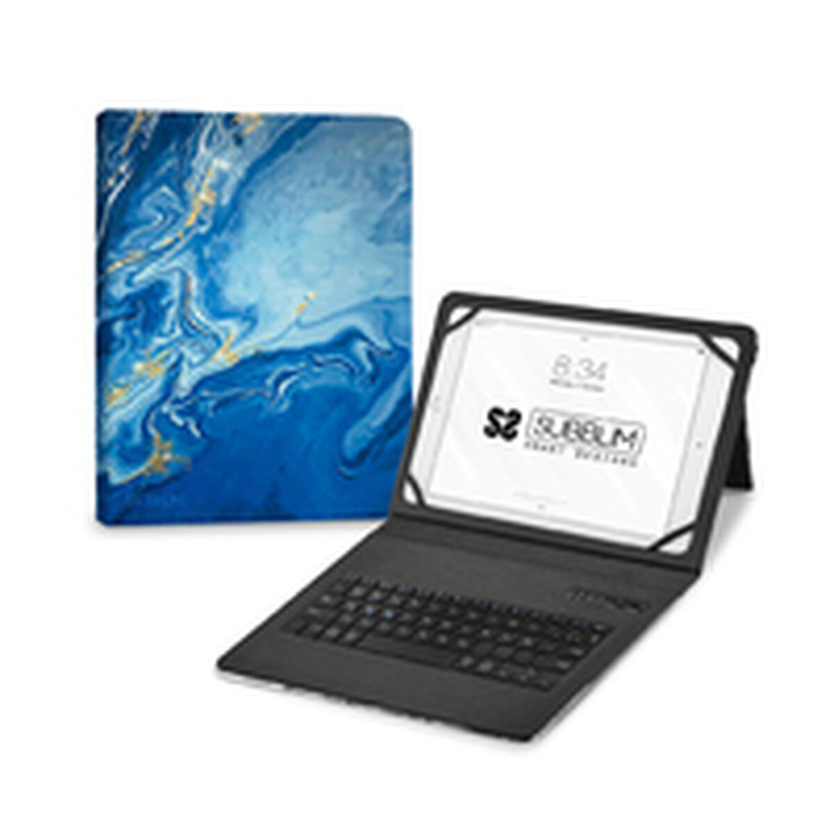 Bluetooth-tangentbord med tabletthållare Subblim SUBKT5-BTTB01 Qwerty Spanska Multicolour spanska - 2