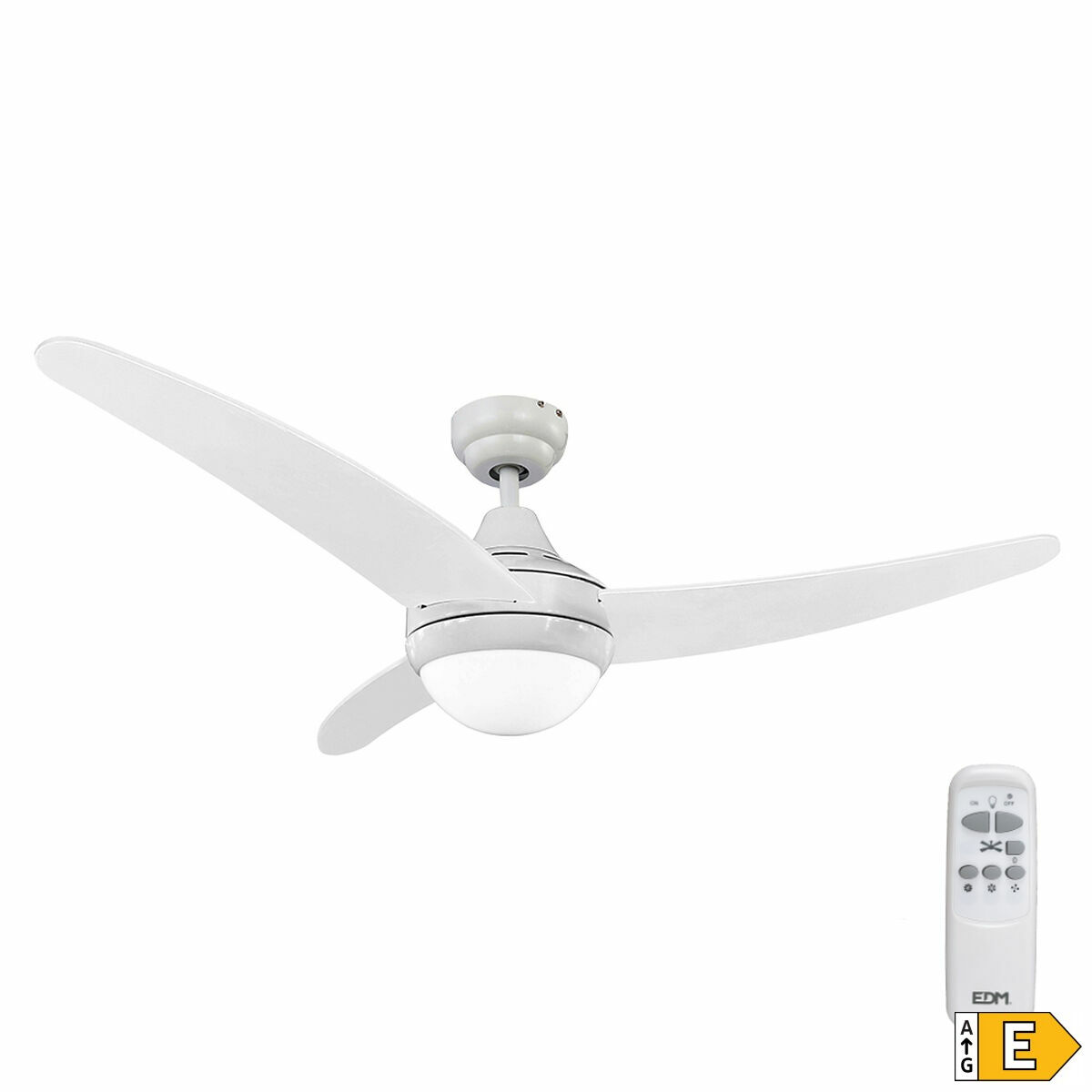 Takfläkt med belysning EDM 33803 Egeo Vit 60 W - 3