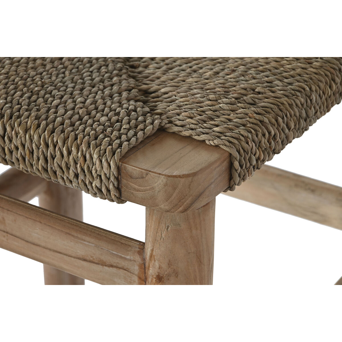 Sittpall Home ESPRIT Naturell Rattan Teak Fibrer 37 x 45 x 77 cm - 6