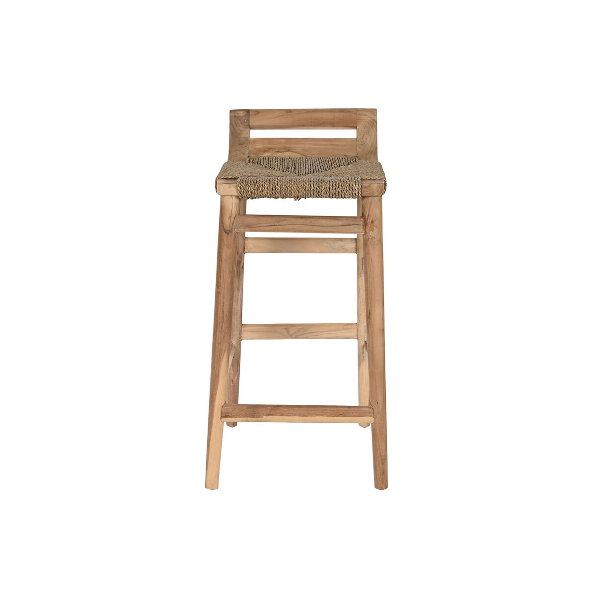 Sittpall Home ESPRIT Naturell Rattan Teak Fibrer 37 x 45 x 77 cm - 3