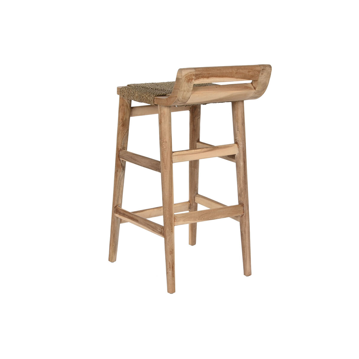 Sittpall Home ESPRIT Naturell Rattan Teak Fibrer 37 x 45 x 77 cm - 2