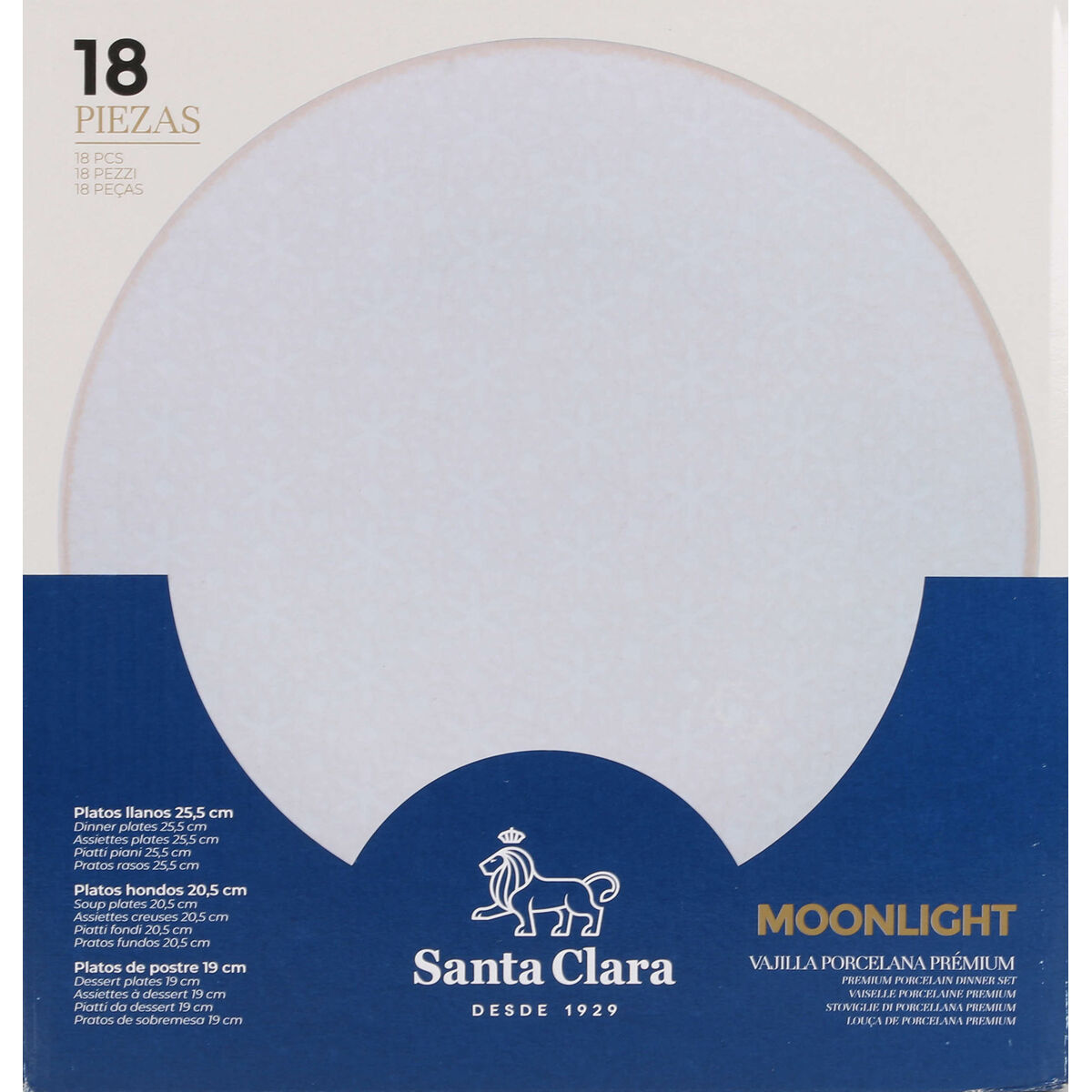 Servissats Santa Clara Moonlight 18 Delar Porslin (2 antal) - 3