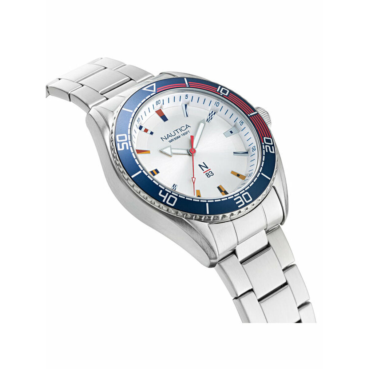 Herrklocka Nautica NAPFWS005 Silvrig (Ø 44 mm) - 5