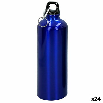 Vattenflaska Aktive 750 ml Karbinhake Aluminium 7 x 25 x 7 cm (24 antal)