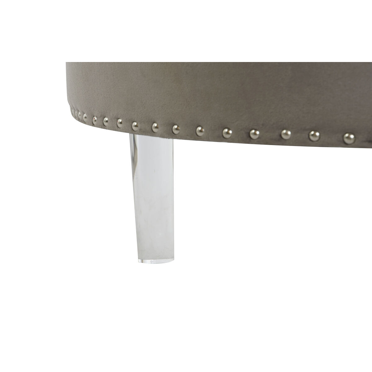 Sittpall DKD Home Decor Grå Silvrig Trä MDF 80 x 80 x 43 cm - 5