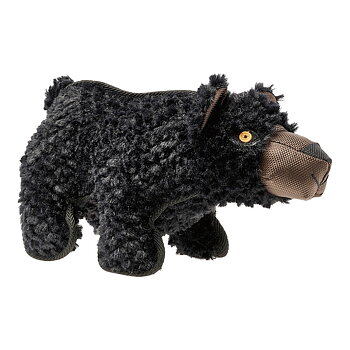 Mjuk leksak för hundar Hunter Tough Kamerun Svart black Polyester Björn 29 cm