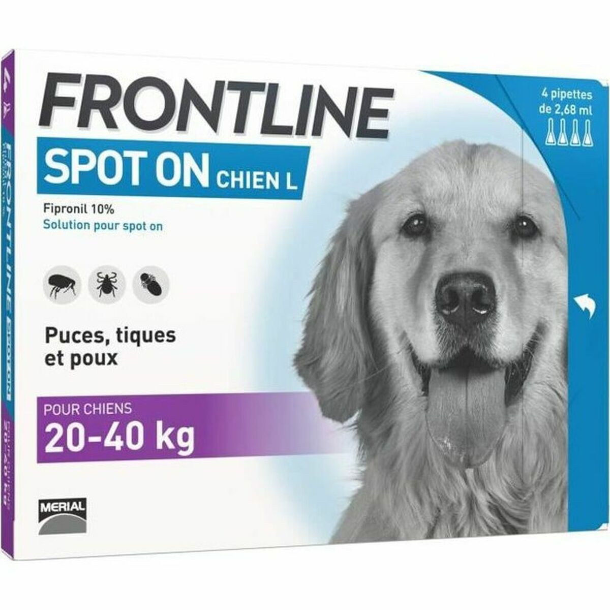 Pipett för hundar Frontline Spot On 20-40 Kg - 2