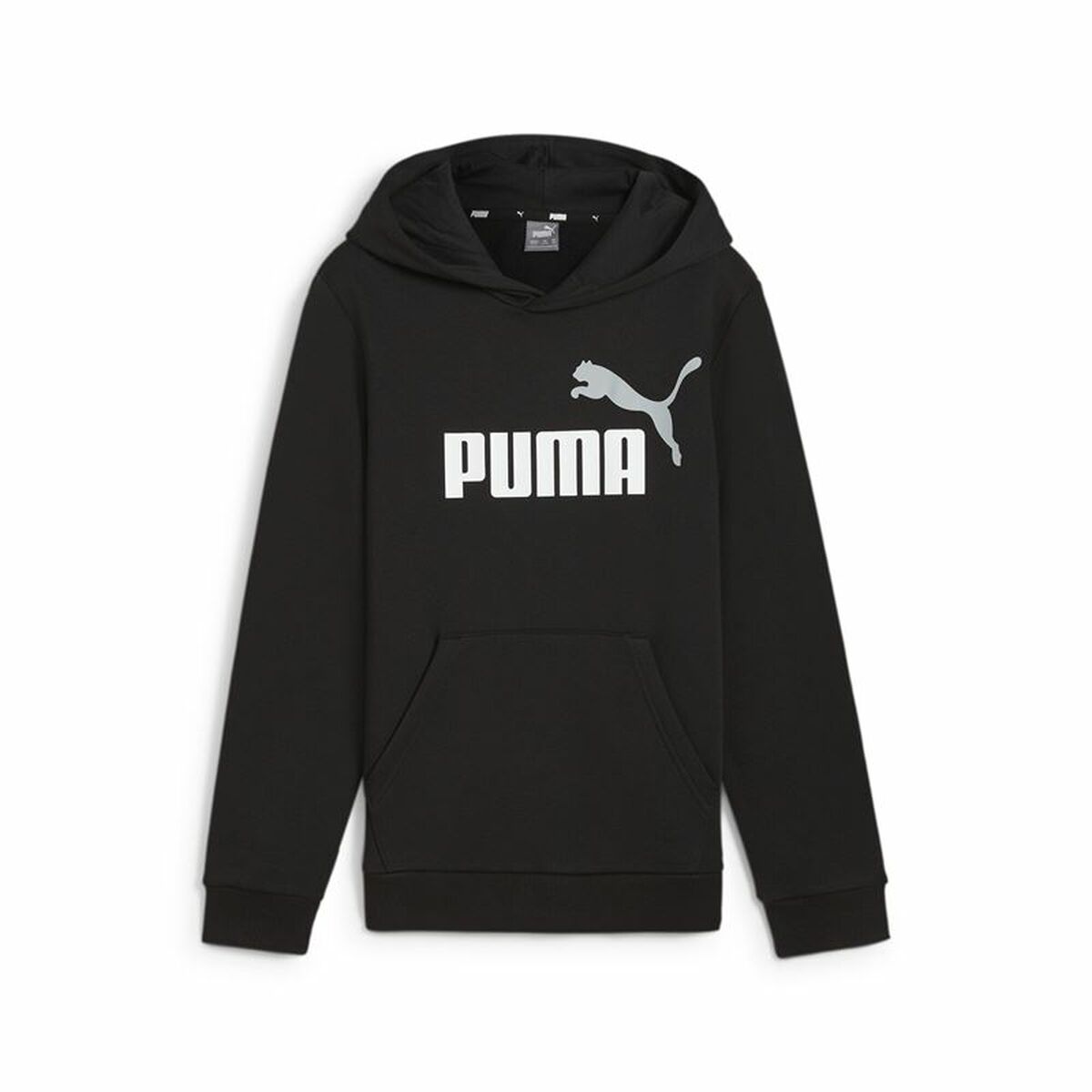 Tröja med huva Unisex Puma Essentials+ 2 Col Big Logo Svart
