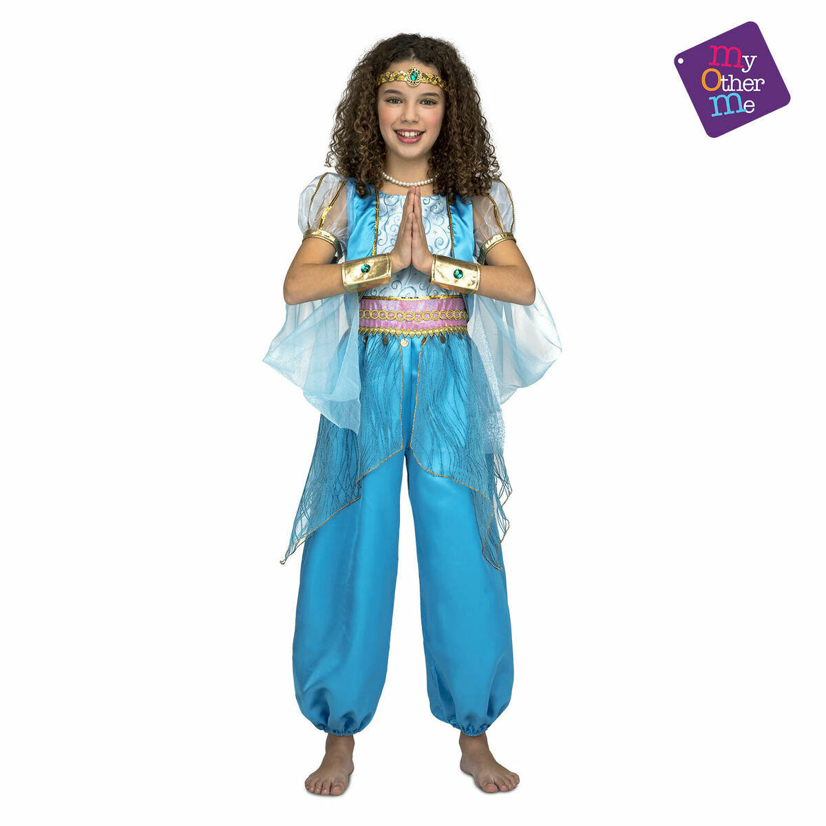 Maskeraddräkt för barn My Other Me Prinsessa Arab 7-9 år (3 Delar) - 2