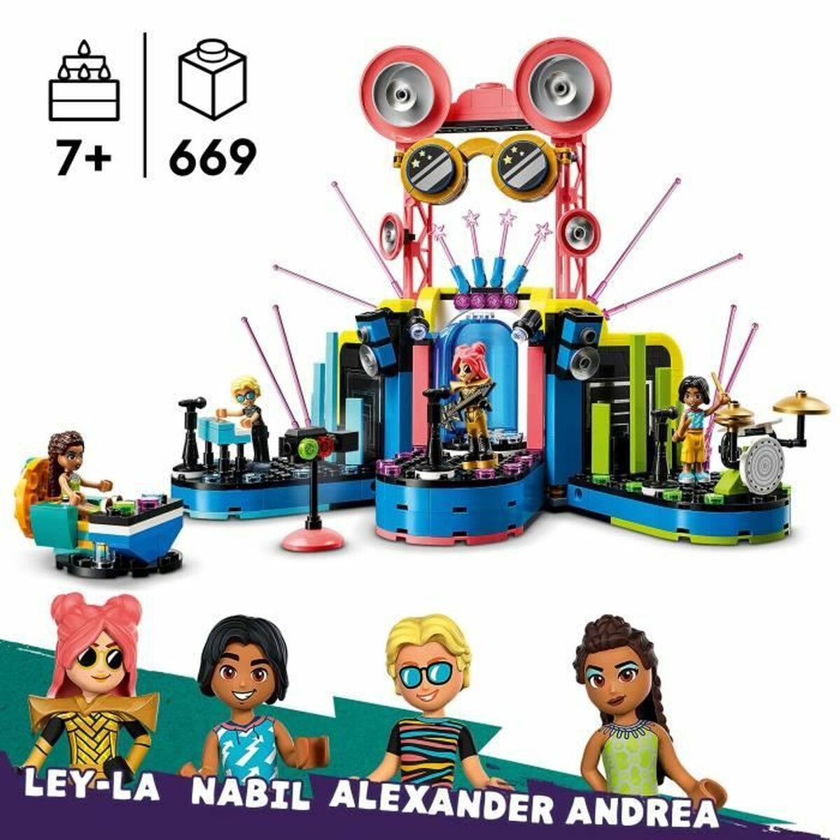 Byggsats Lego 42616 Friends Heartlake City Musical Violet 669 Delar - 2