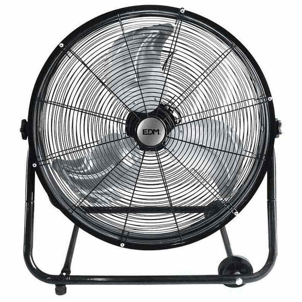 Golvfläkt EDM 33933 Svart 180 W Ø 60 cm Ø 60 x 70 cm Med hjul