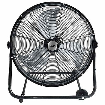 Golvfläkt EDM 33933 Svart 180 W Ø 60 cm Ø 60 x 70 cm Med hjul