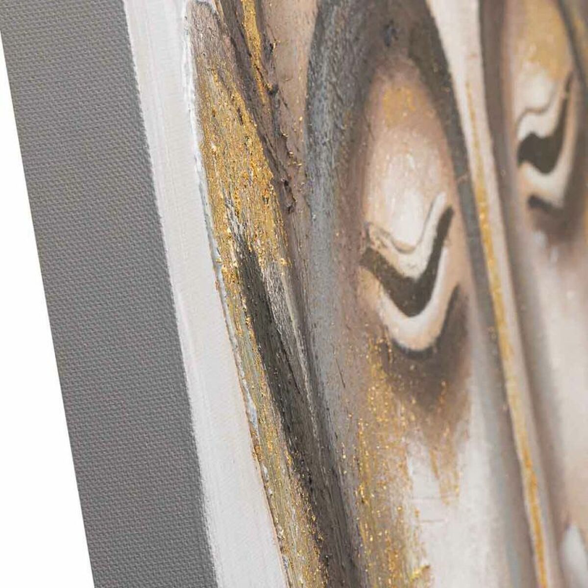 Tavla Alexandra House Living Asia Kanvas Granträ 120 x 3 x 80 cm - 7