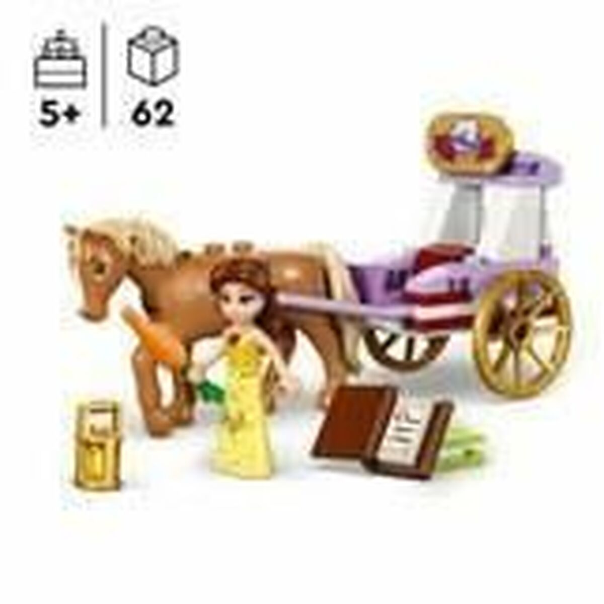 Byggsats Lego 43233 Bella's Fairy Tale Rickshaw Vit Multicolour - 3
