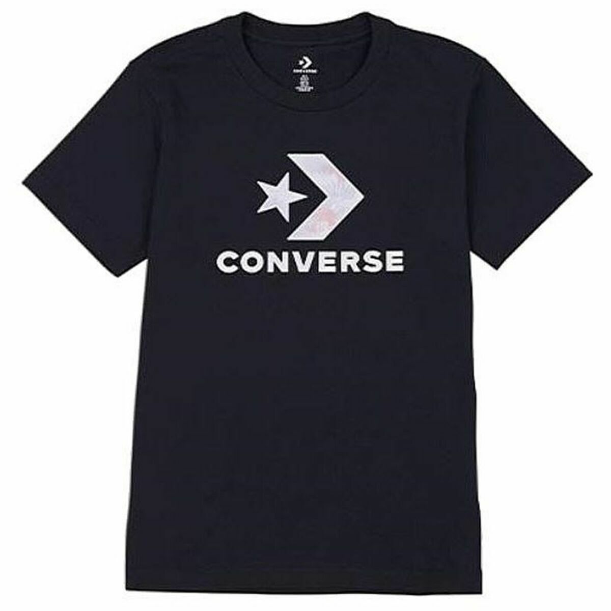 T-shirt med kortärm Dam Converse Seasonal Star Chevron Svart