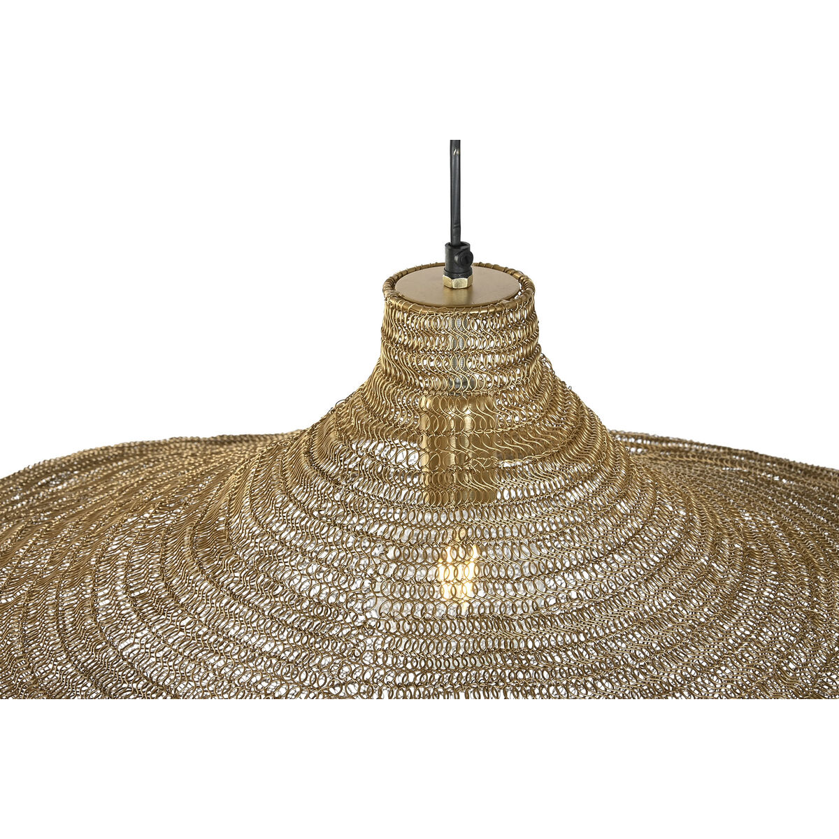 Taklampa Home ESPRIT Gyllene Järn 87 x 87 x 48 cm - 3