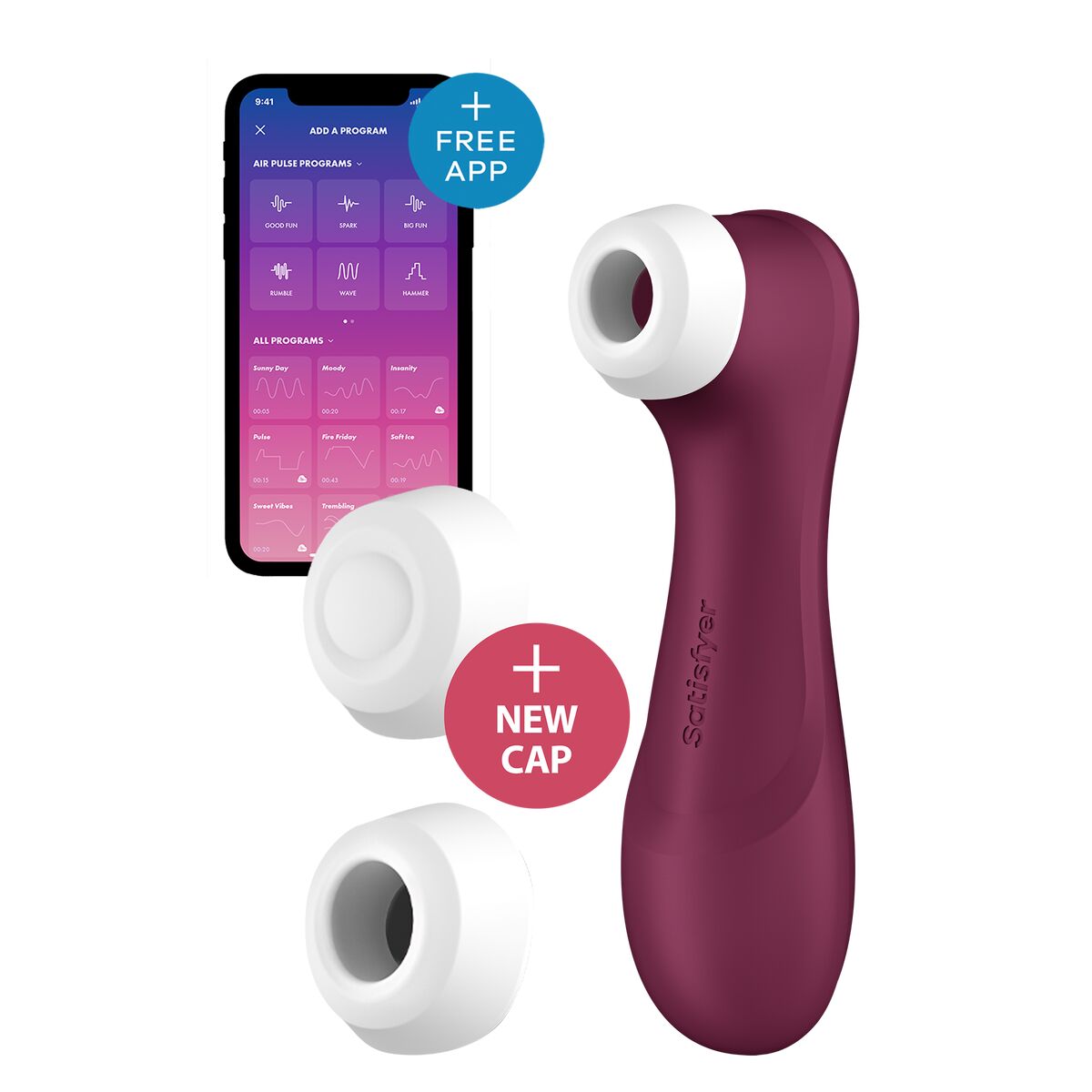 Sugstimulator för klitoris Satisfyer PRO 2 GENERATION 3 Röd