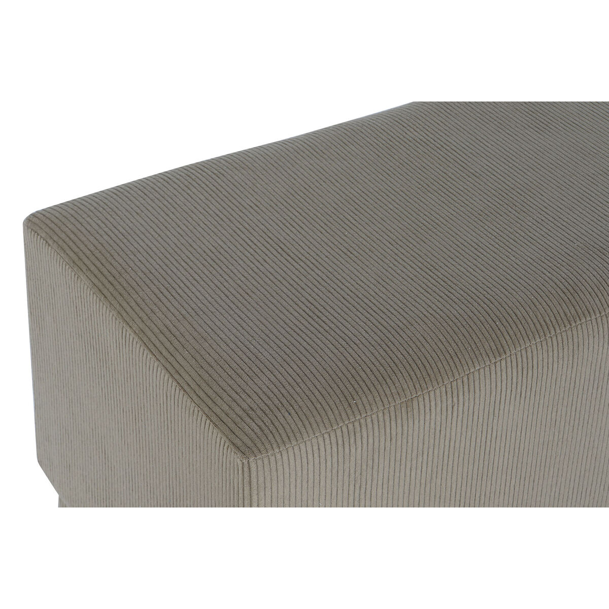 Sittpall DKD Home Decor Brun Polyester Trä MDF 100 x 40 x 40 cm - 5