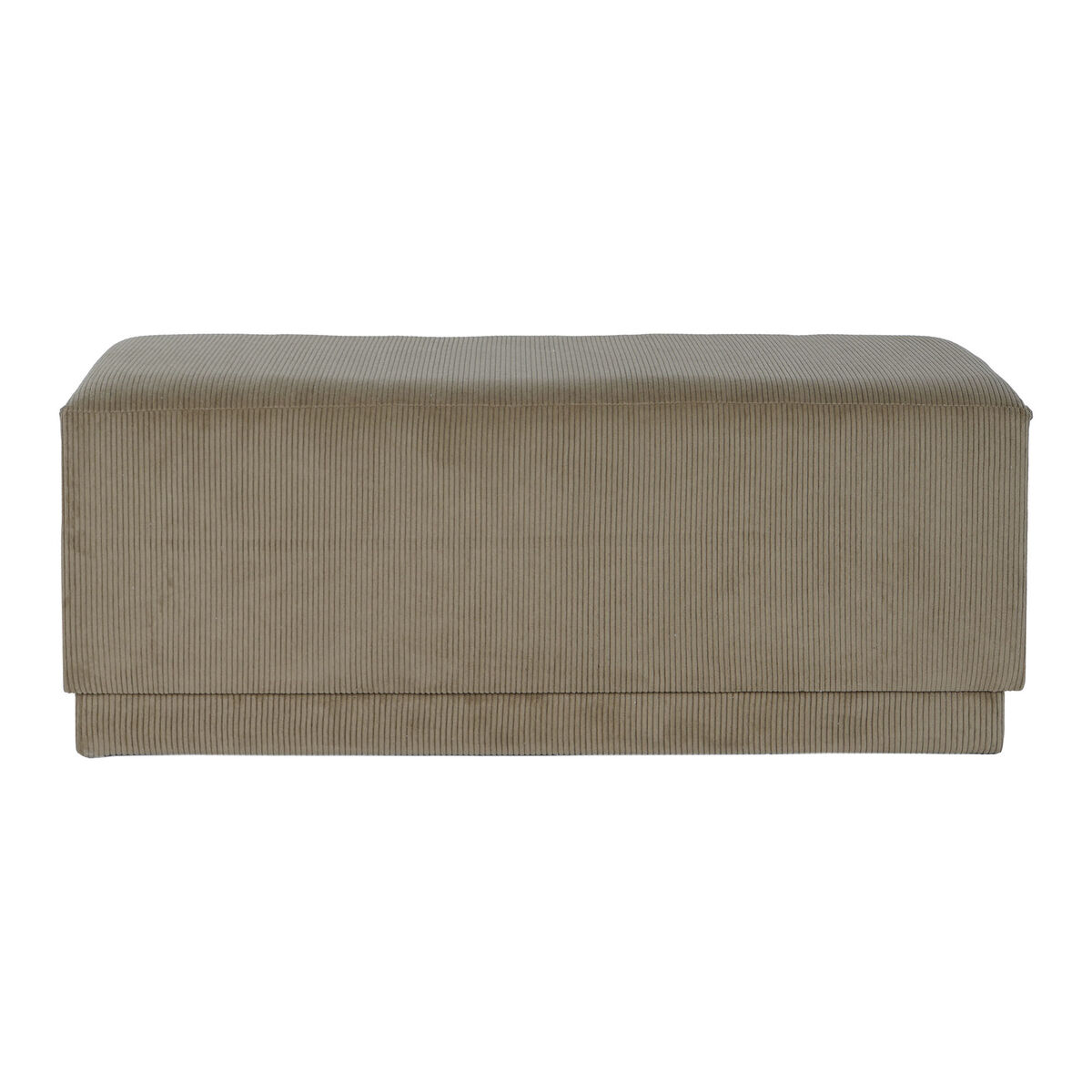 Sittpall DKD Home Decor Brun Polyester Trä MDF 100 x 40 x 40 cm - 2