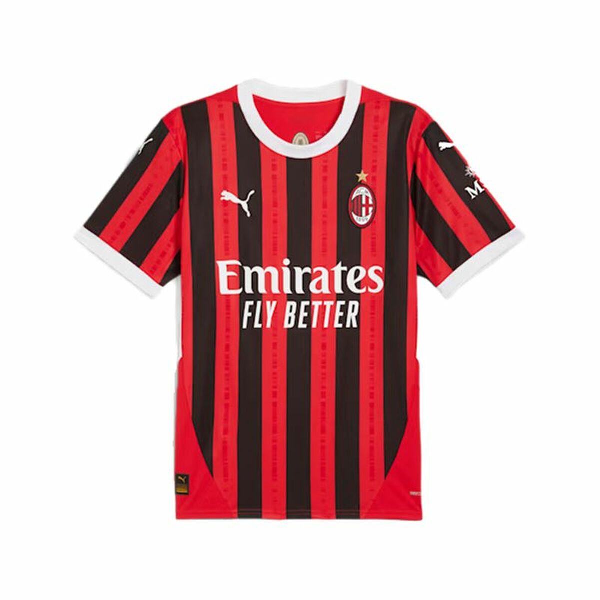 Kortärmad fotbollströja för herrar Puma AC Milan