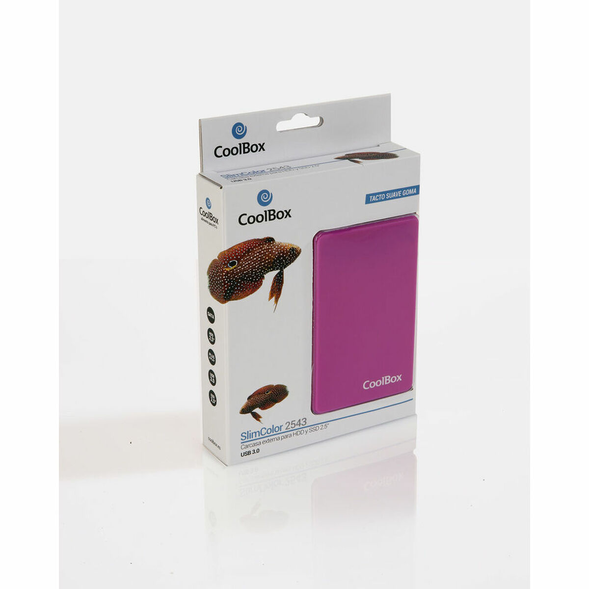 Externlåda CoolBox COO-SCG2543-7 Violett USB USB 3.2 Sata II - 2