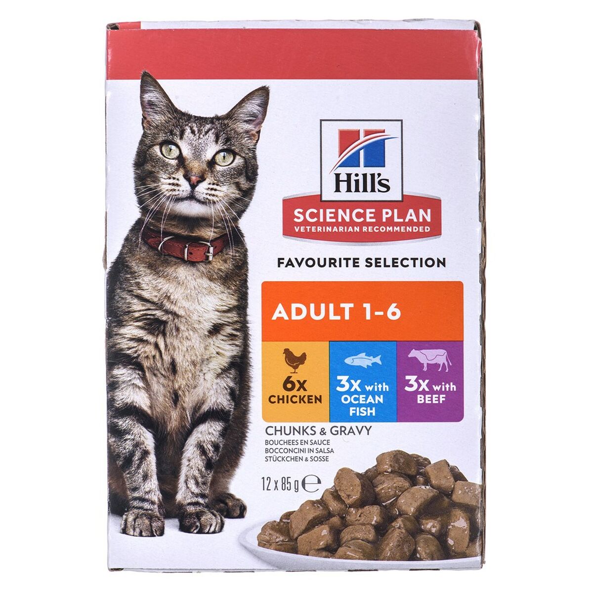 Kattmat Hill's Feline Adult Multipack Classic Kyckling Fisk - 2