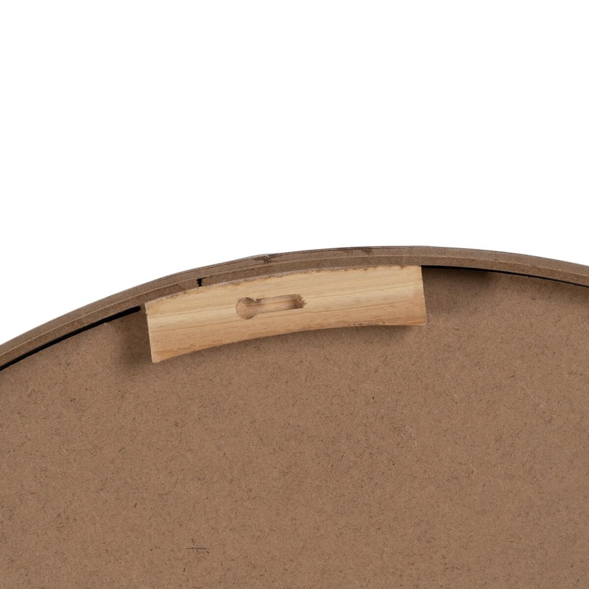 Väggklocka Vit Naturell Trä Glas 76 x 76 x 6 cm - 3
