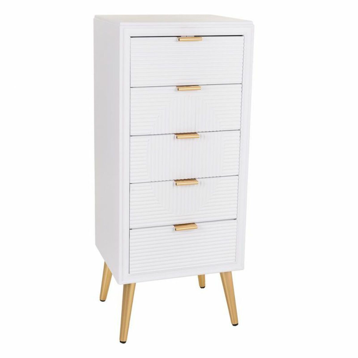Byrå Alexandra House Living Gyllene Trä MDF 36 x 100 x 42 cm