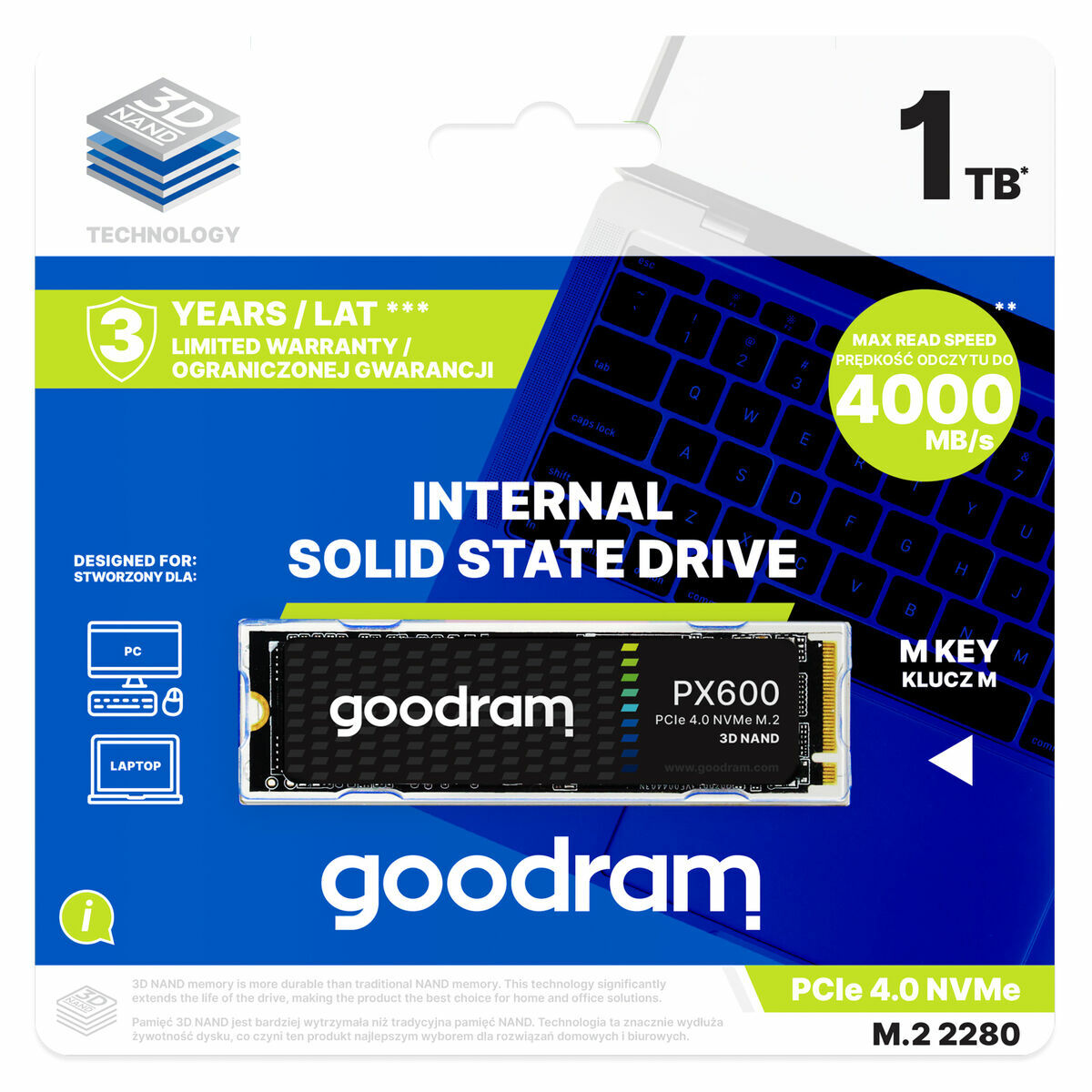 Hårddisk GoodRam PX600 500 GB SSD - 3