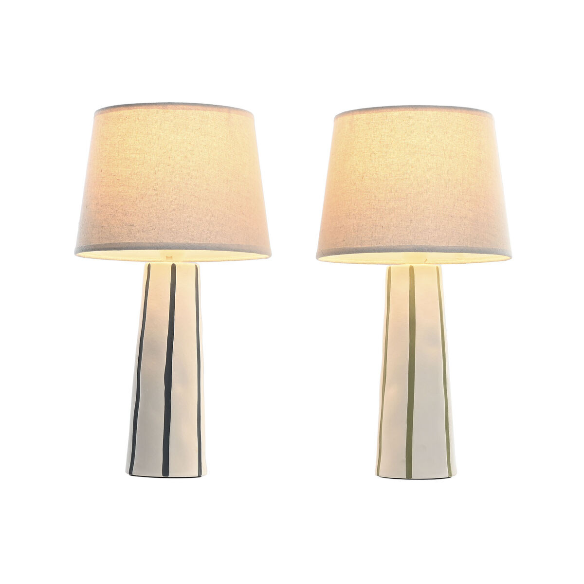 Bordslampa Home ESPRIT Blå Vit Grön 50 W 220 V (2 antal) - 2