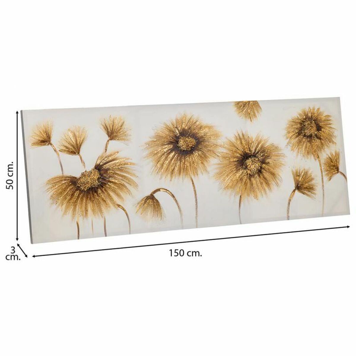 Tavla Alexandra House Living Nature Kanvas Granträ 150 x 3 x 50 cm - 4