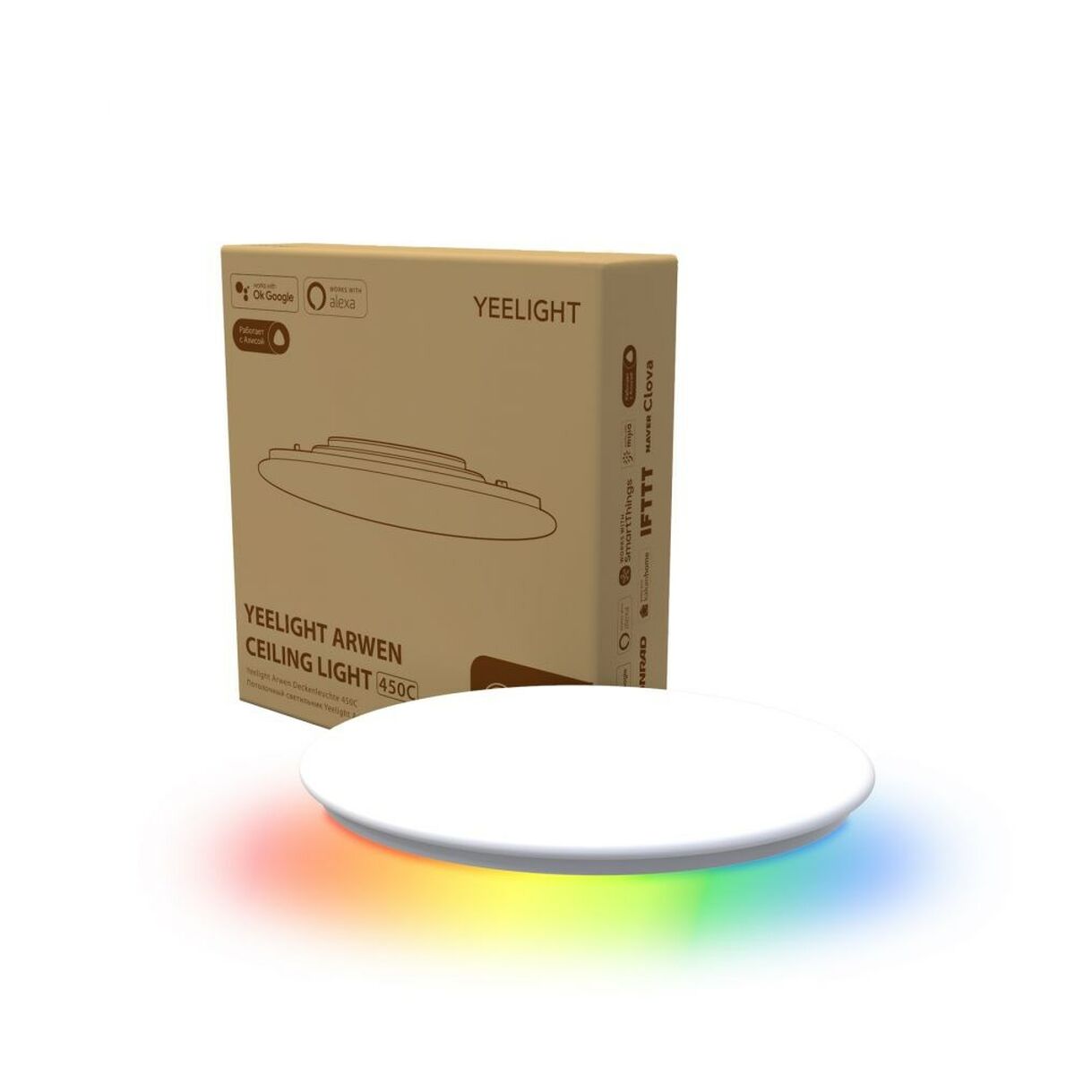 Infälld taklampa med LED Yeelight Arwen 450C F 50 W 4000 Lm (2700 K) (6500 K)