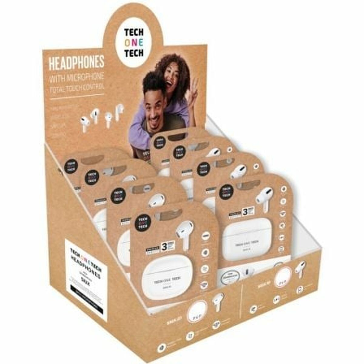 Bluetooth Hörlurar Tech One Tech TEC1420 Vit