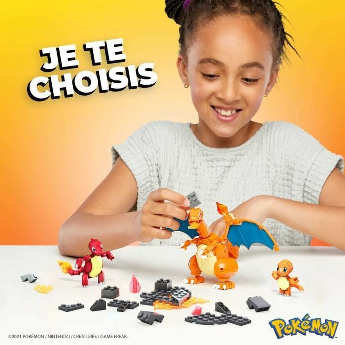 Byggsats Megablocks Charmander Charmilion Charizard Pokémon 300 Delar - 3