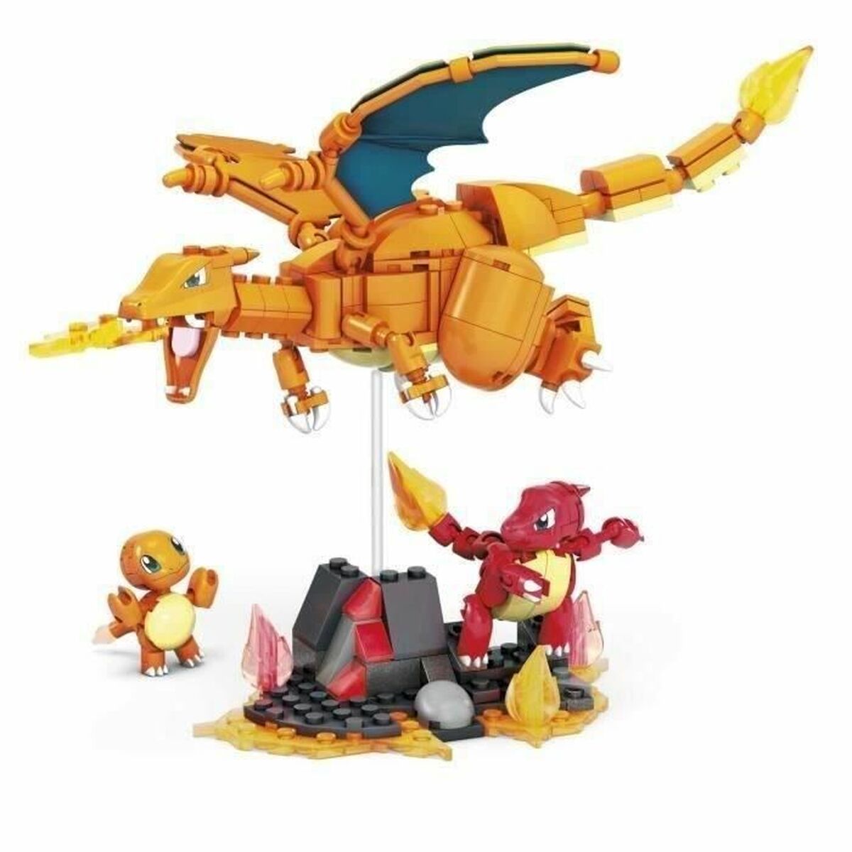 Byggsats Megablocks Charmander Charmilion Charizard Pokémon 300 Delar