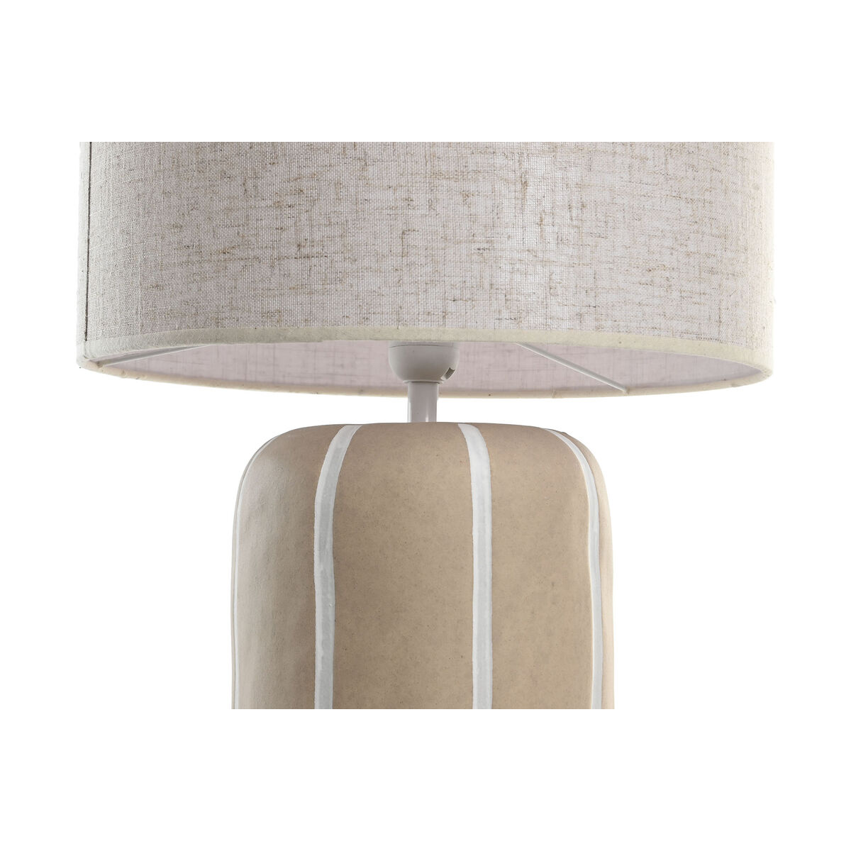 Bordslampa Home ESPRIT Vit Brun 50 W 220 V - 3