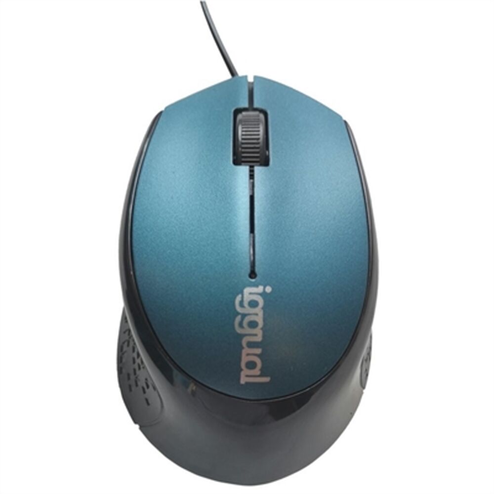 Mus iggual COM-ERGONOMIC-R 800 dpi Blå Svart/Blå