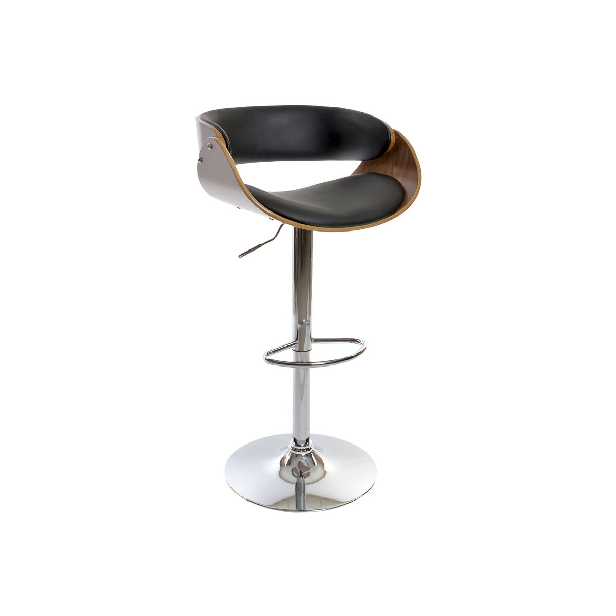 Sittpall DKD Home Decor Brun Svart Valnöt 54 x 53 x 101,5 cm