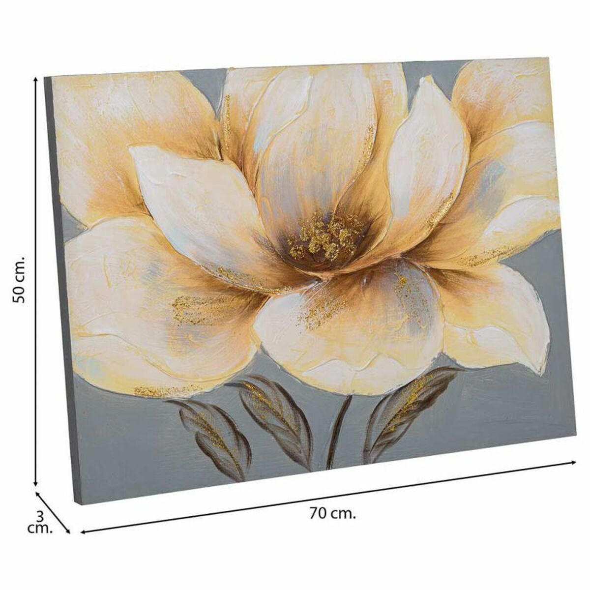 Tavla Alexandra House Living Nature Kanvas Granträ 70 x 3 x 50 cm - 4